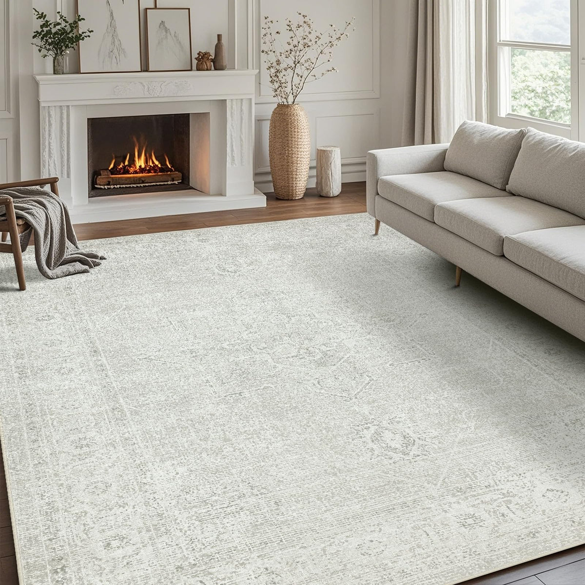 Washable Rugs 8x10 Area Rugs for Living Room,Bedroom,Dining Room Carpet