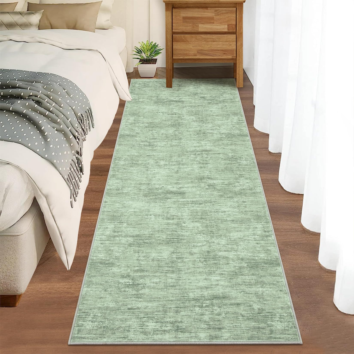 RUGSREAL Bedroom Area Rug 4x6 Modern Abstract Area Rug Stain Resistant Small Living Room Rug Contemporary Dining Room Rug Non-Slip Solid Rug Aesthetic Accent Floor Carpet for Kitchen Office, Dark Grey