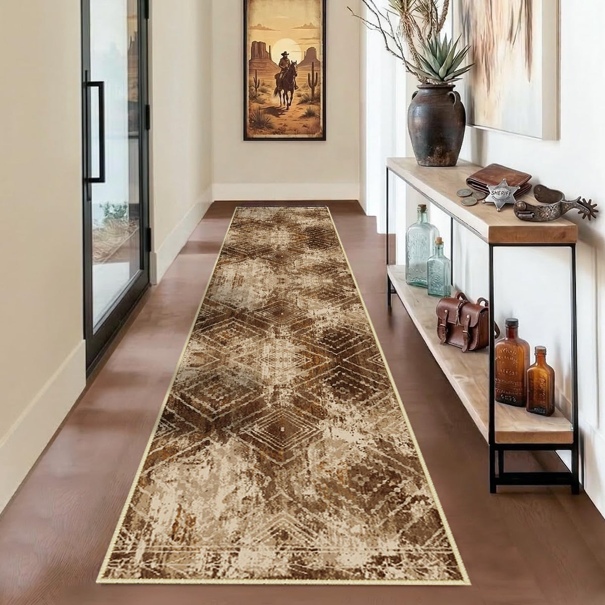 BESTSWEETIE 5'x7' Washable Area Rug for Living Room Bedroom Black