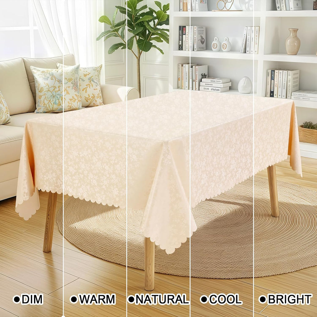Smiry Rectangle Waterproof Heavy Duty Vinyl Tablecloths, 60 x 84 Inch