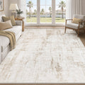 MXSANYOO 8x10 Area Rugs Washable Rug: Abstract Neutral Rugs Modern Non Slip Area Rug Stain Resistant Low Pile Indoor Carpet for Dining Room Bedroom Nursery Office (Multi Blue, 8'x10')