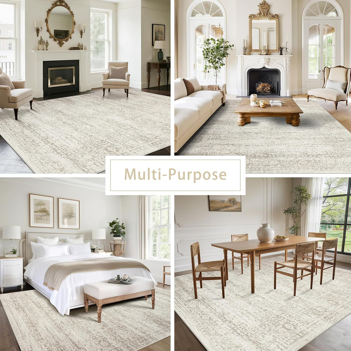 Washable Rugs 8x10 Area Rugs for Living Room,Bedroom,Dining Room Carpet