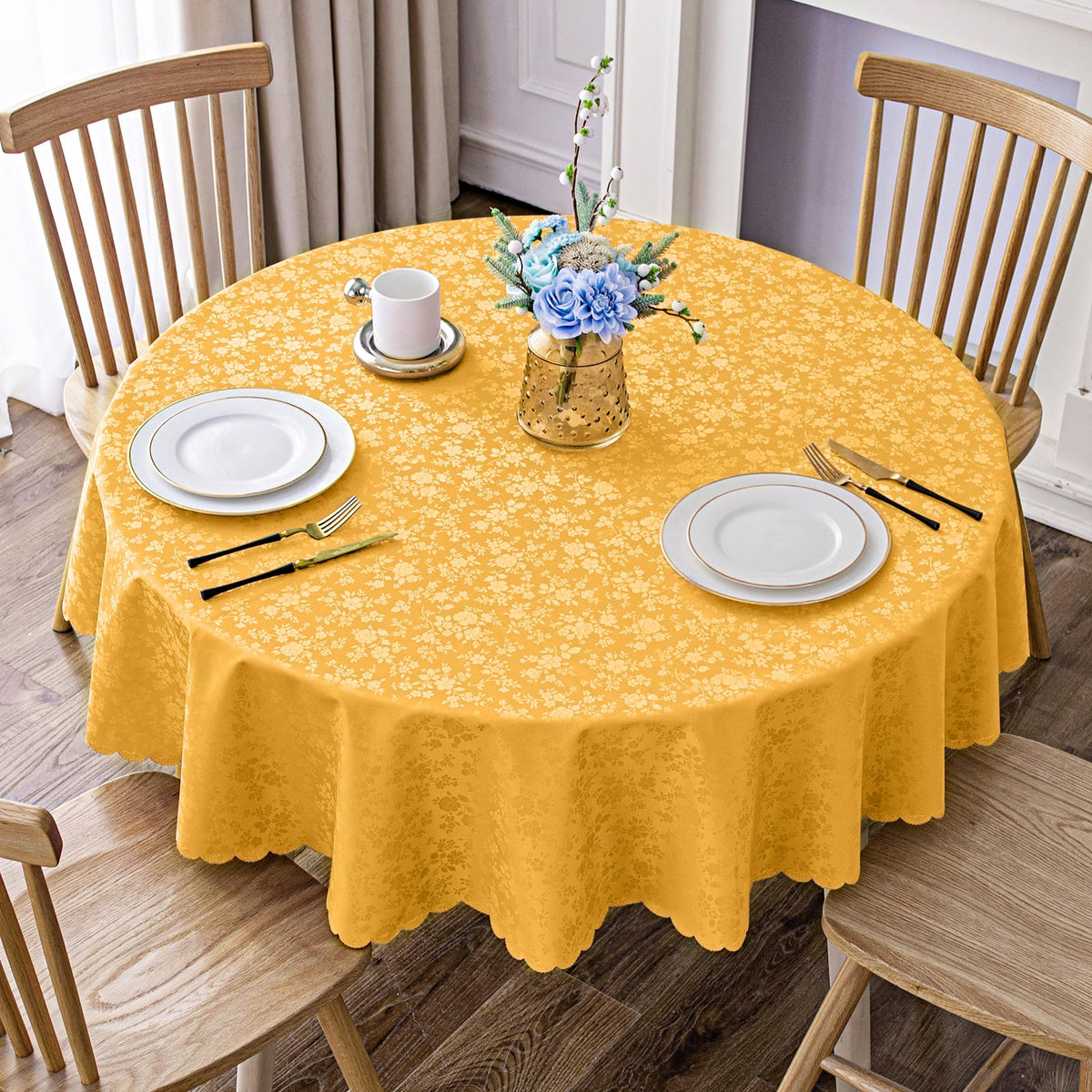 Smiry Rectangle Waterproof Heavy Duty Vinyl Tablecloths, 60 x 84 Inch