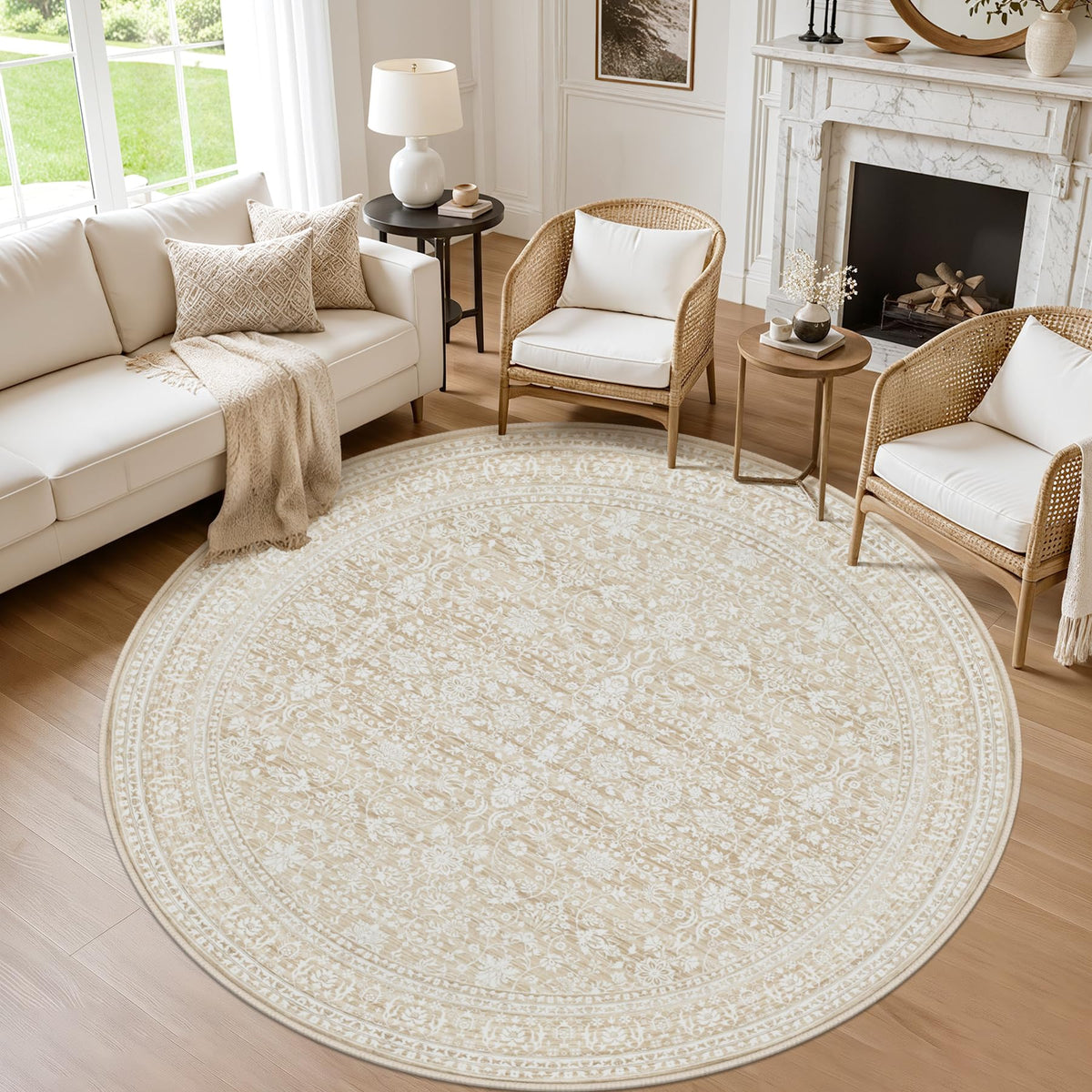 8x10 Area Rugs Living Room: Bedroom Neutral Washable Carpet Beige