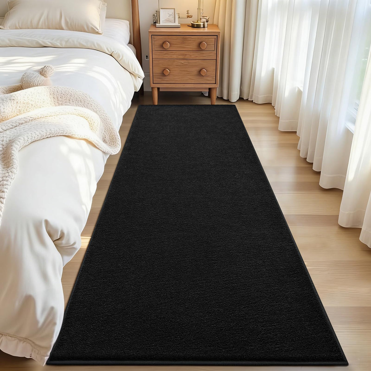 ISEAU 4x6 Soft Area Rug for Bedroom, Washable and Non-Slip, Purple