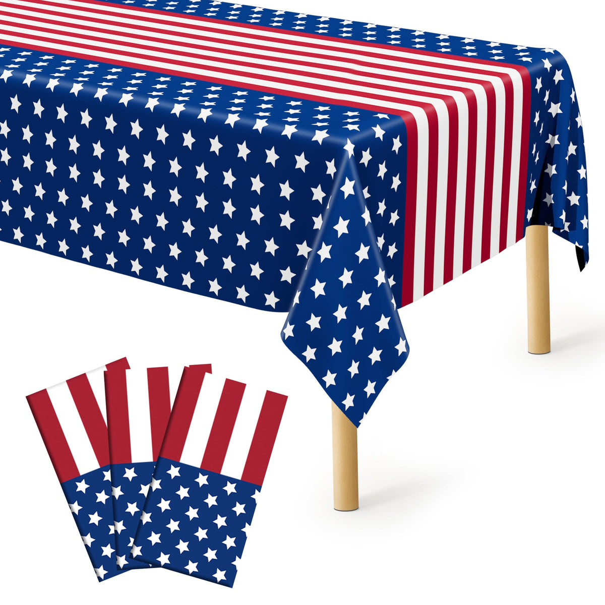 QZYL 4 Packs White Plastic Tablecloth, Large Sturdy Disposable Table Cloth