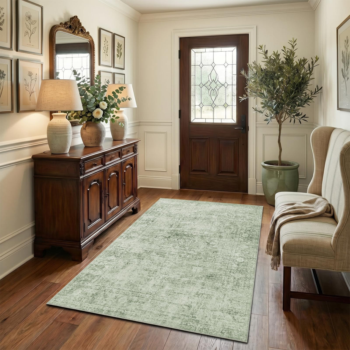 Homemate Washable Rug 8x10 Area Rugs - Vintage Rugs for Living Room