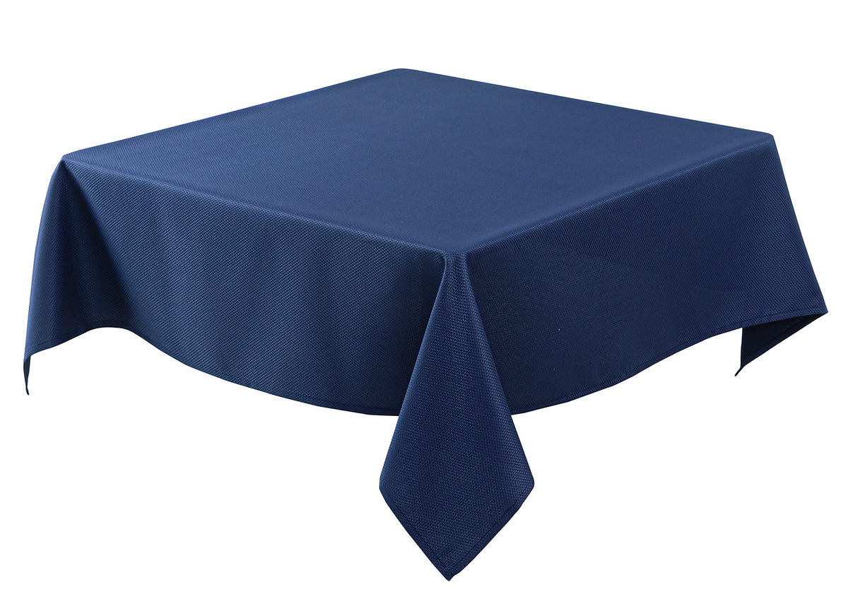 Textured Square Tablecloth-Fabric Spillproof Table Cloths-Natural 54x54"