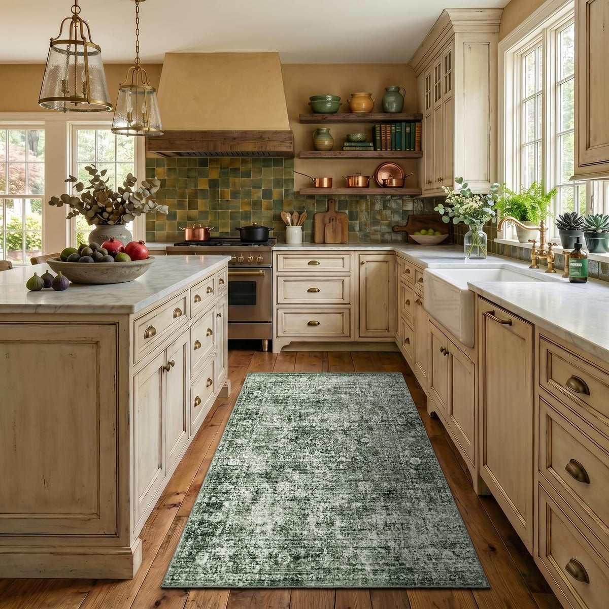 Homemate Washable Rug 8x10 Area Rugs - Vintage Rugs for Living Room