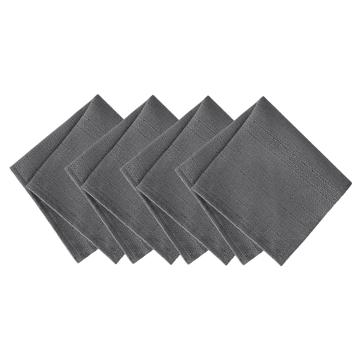 Elrene Home Fashions Laurel Solid Texture Water and Stain Resistant Tablecloth, 90" Round, Gray