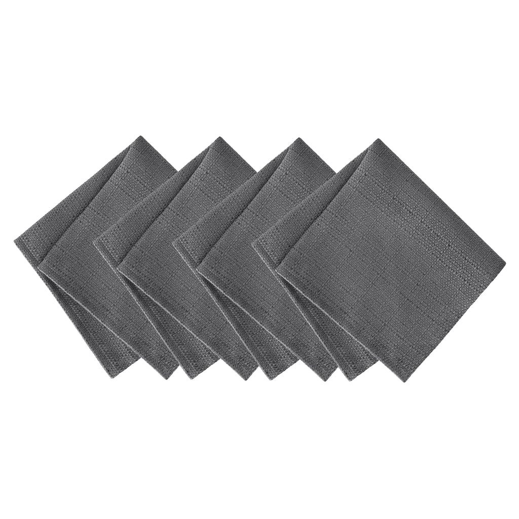 Elrene Home Fashions Laurel Solid Texture Water and Stain Resistant Tablecloth, 90" Round, Gray