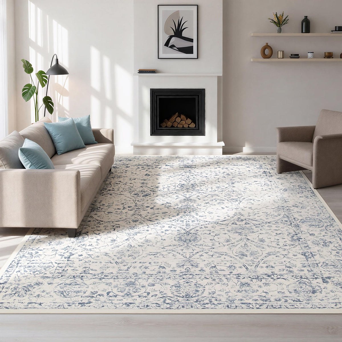 Washable Rugs 8x10 Area Rugs for Living Room,Bedroom,Dining Room,Nursery