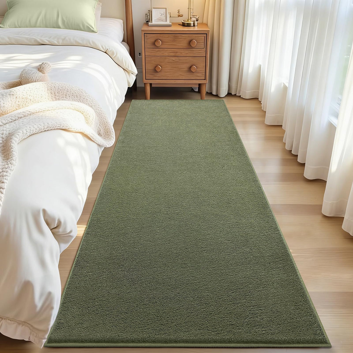 ISEAU 4x6 Soft Area Rug for Bedroom, Washable and Non-Slip, Purple