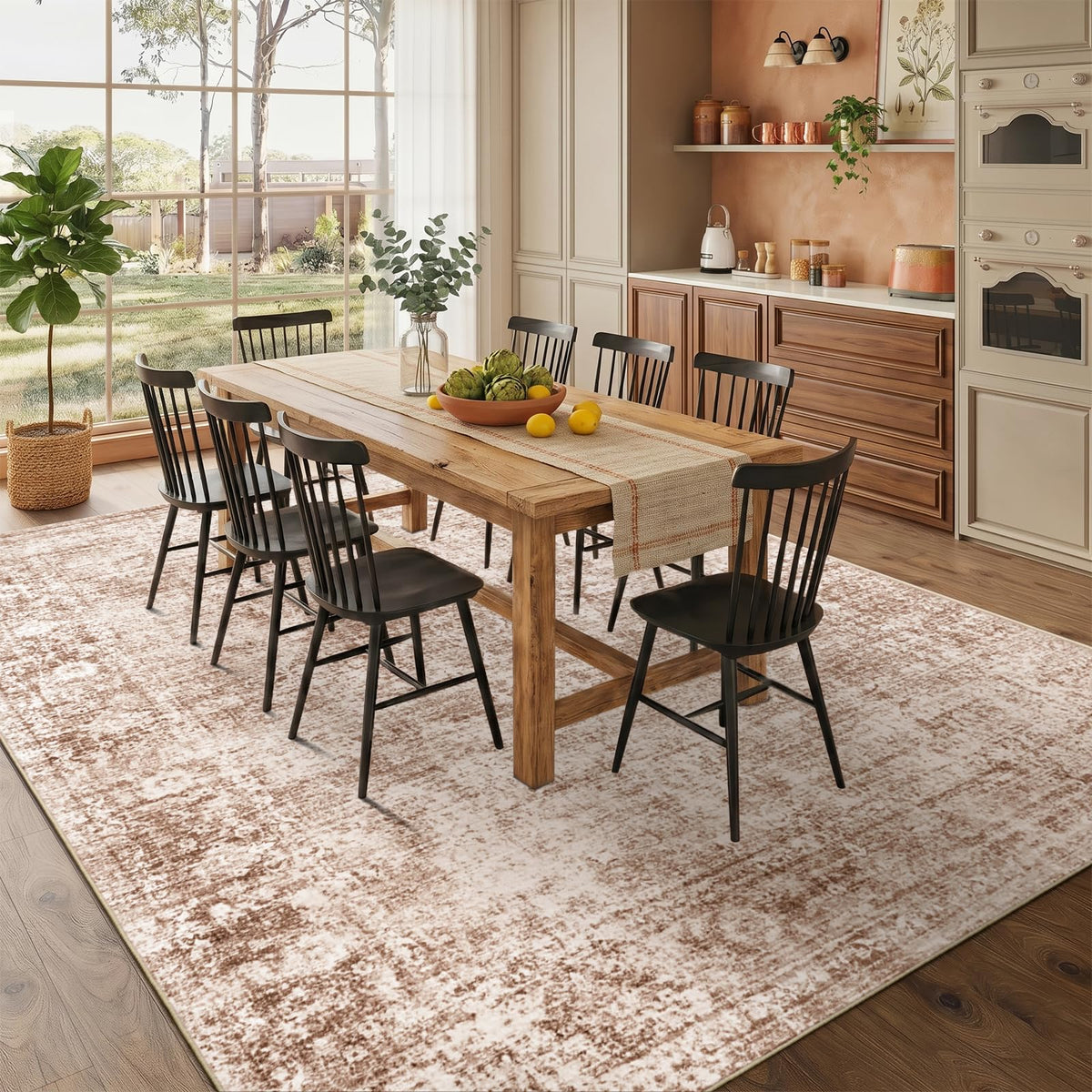 Homemate Washable Rug 8x10 Area Rugs - Vintage Rugs for Living Room