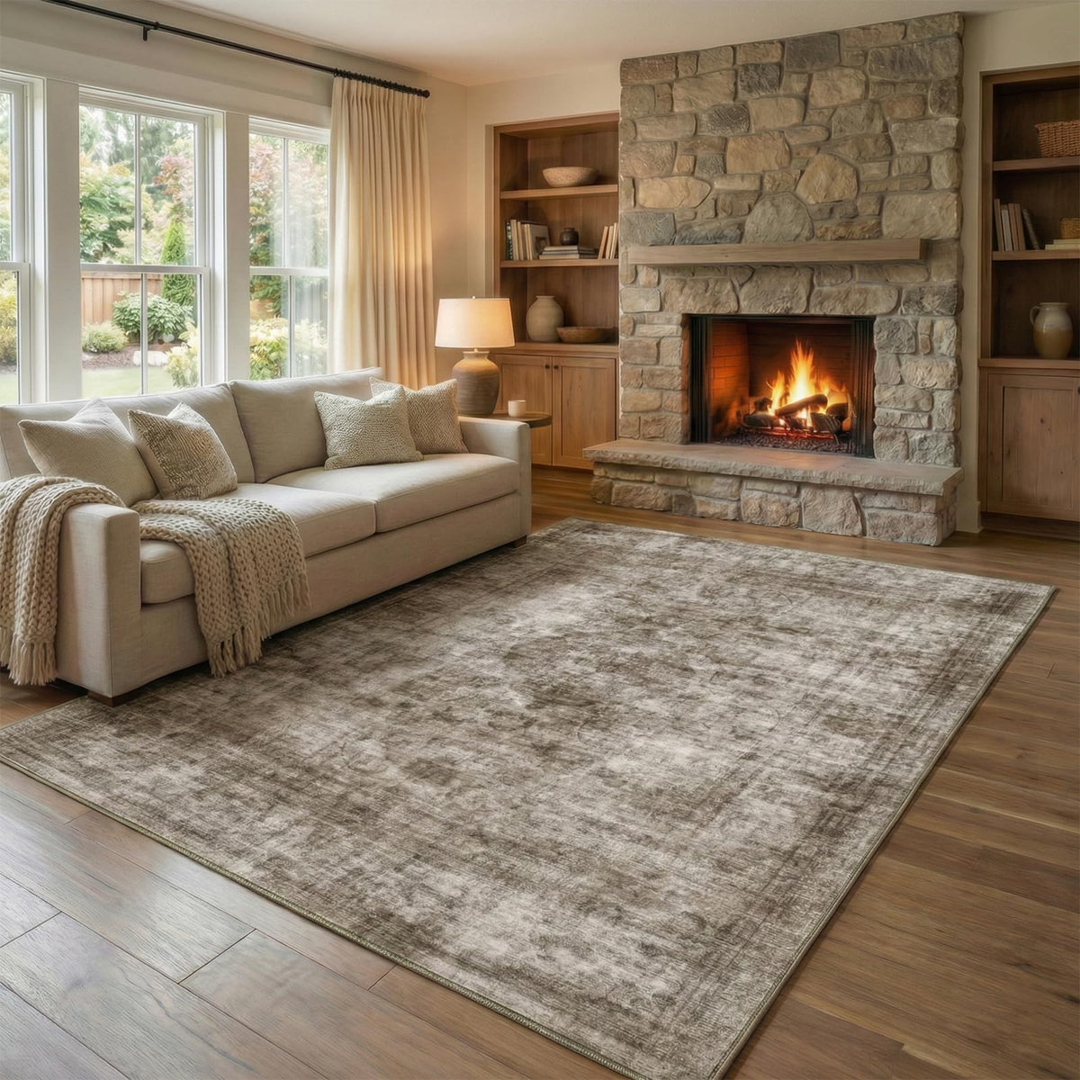 Homemate Washable Rug 8x10 Area Rugs - Vintage Rugs for Living Room