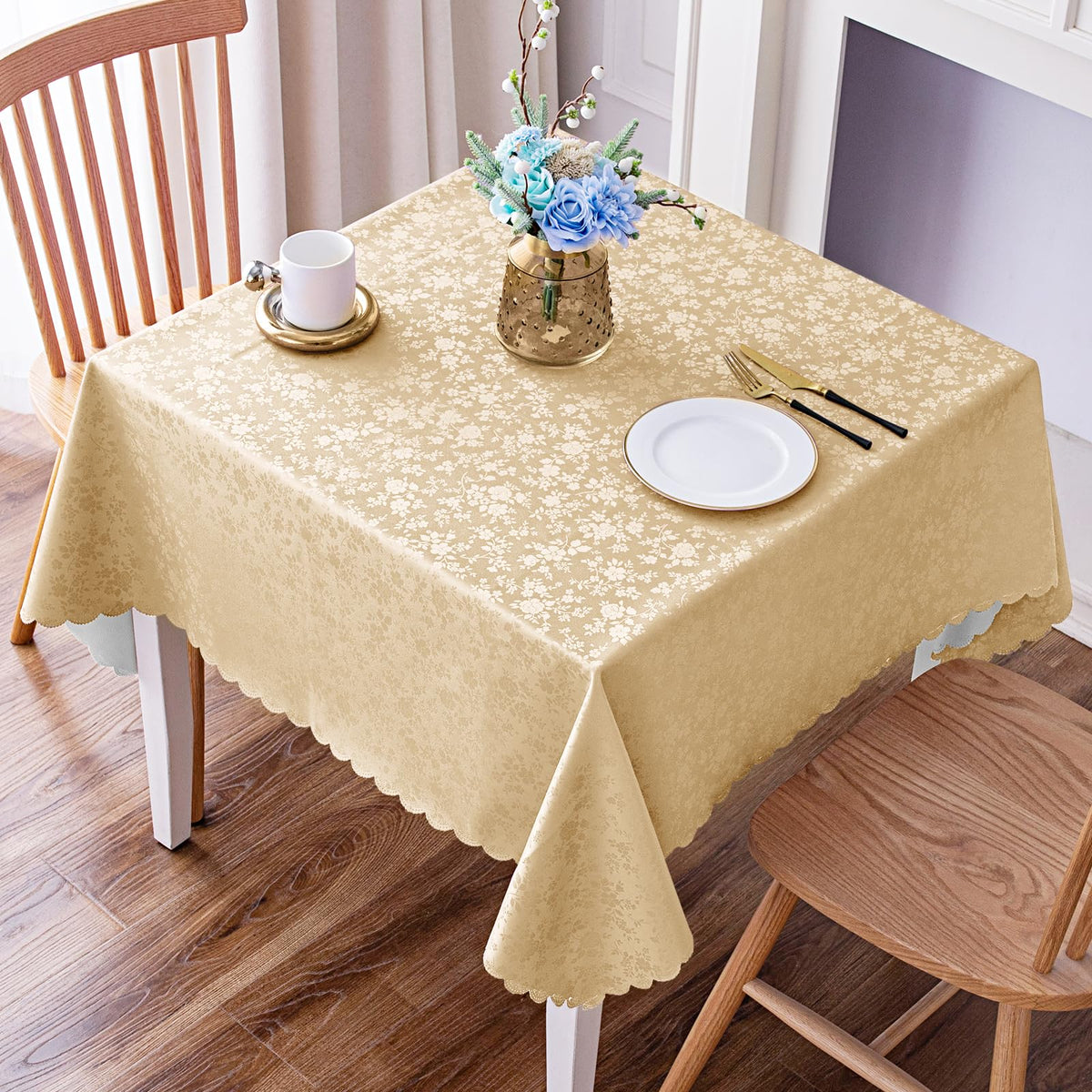 Smiry Rectangle Waterproof Heavy Duty Vinyl Tablecloths, 60 x 84 Inch