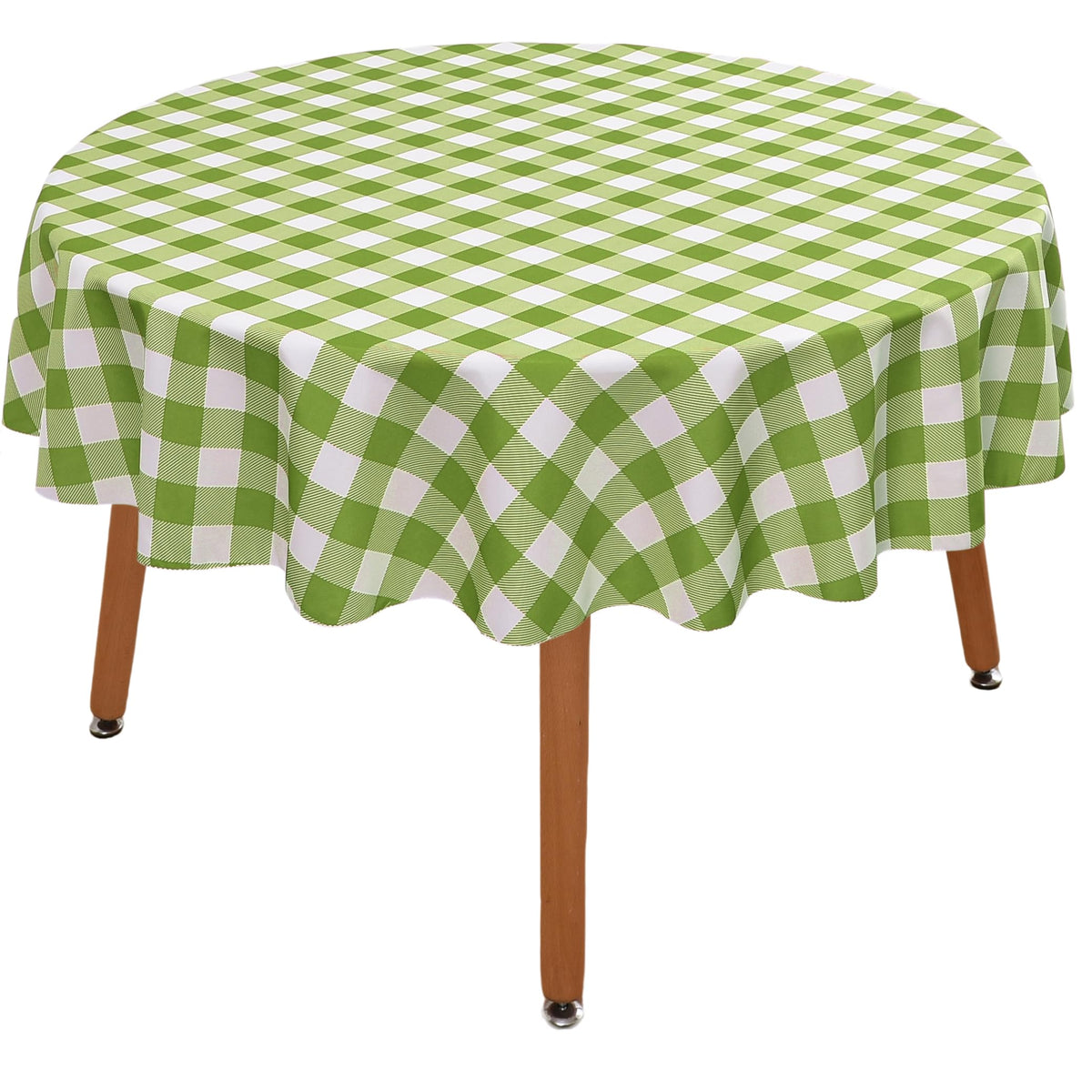 Waterproof Checkered Tablecloth Fabric - Rectangle 58x84 Inch Classic Gingham Buffalo Plaid Table Cloth for Indoor/Outdoor Use - Washable Table Cover for Kitchen, BBQs, and Parties
