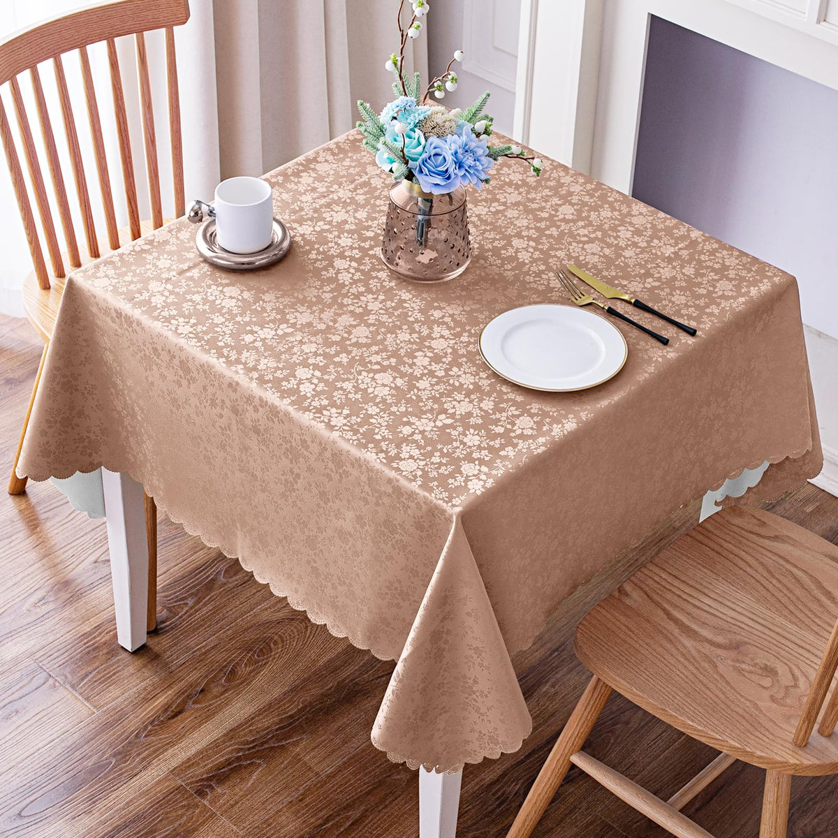 Smiry Rectangle Waterproof Heavy Duty Vinyl Tablecloths, 60 x 84 Inch
