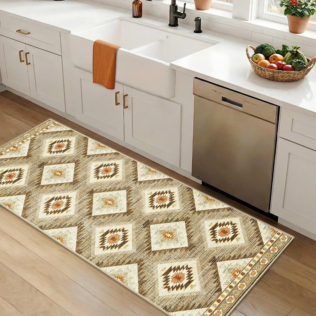 BESTSWEETIE 5'x7' Washable Area Rug for Living Room Bedroom Black