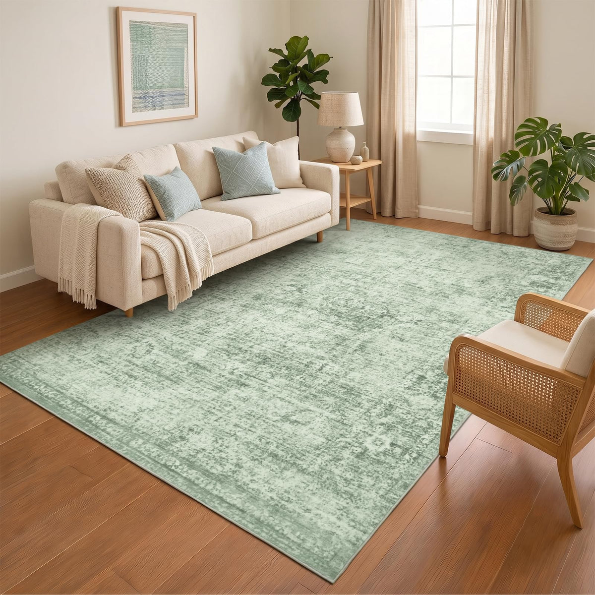 Homemate Washable Rug 8x10 Area Rugs - Vintage Rugs for Living Room