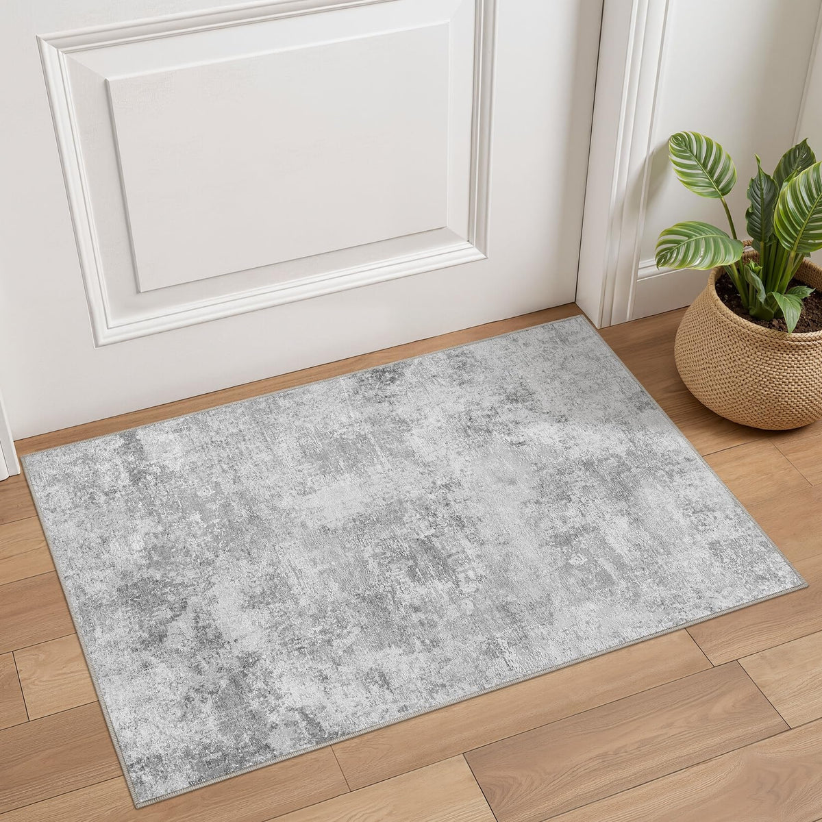 Tortania Area Rug Living Room Rugs - 5x7 Washable Large Soft Neutral Boho Moroccan Bohemian Farmhouse Rug Indoor Floor Carpet for Bedroom Under Dining Table Home Office Decor - Cream Brown