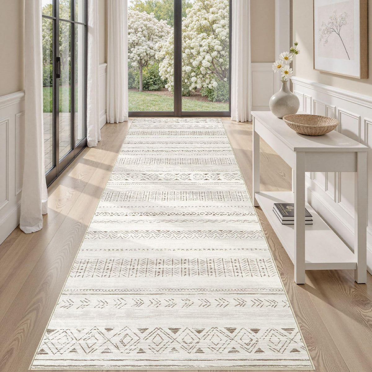 cotiled Boho 5x7 Area Rugs for Living Room: Soft Moroccan Washable Rug