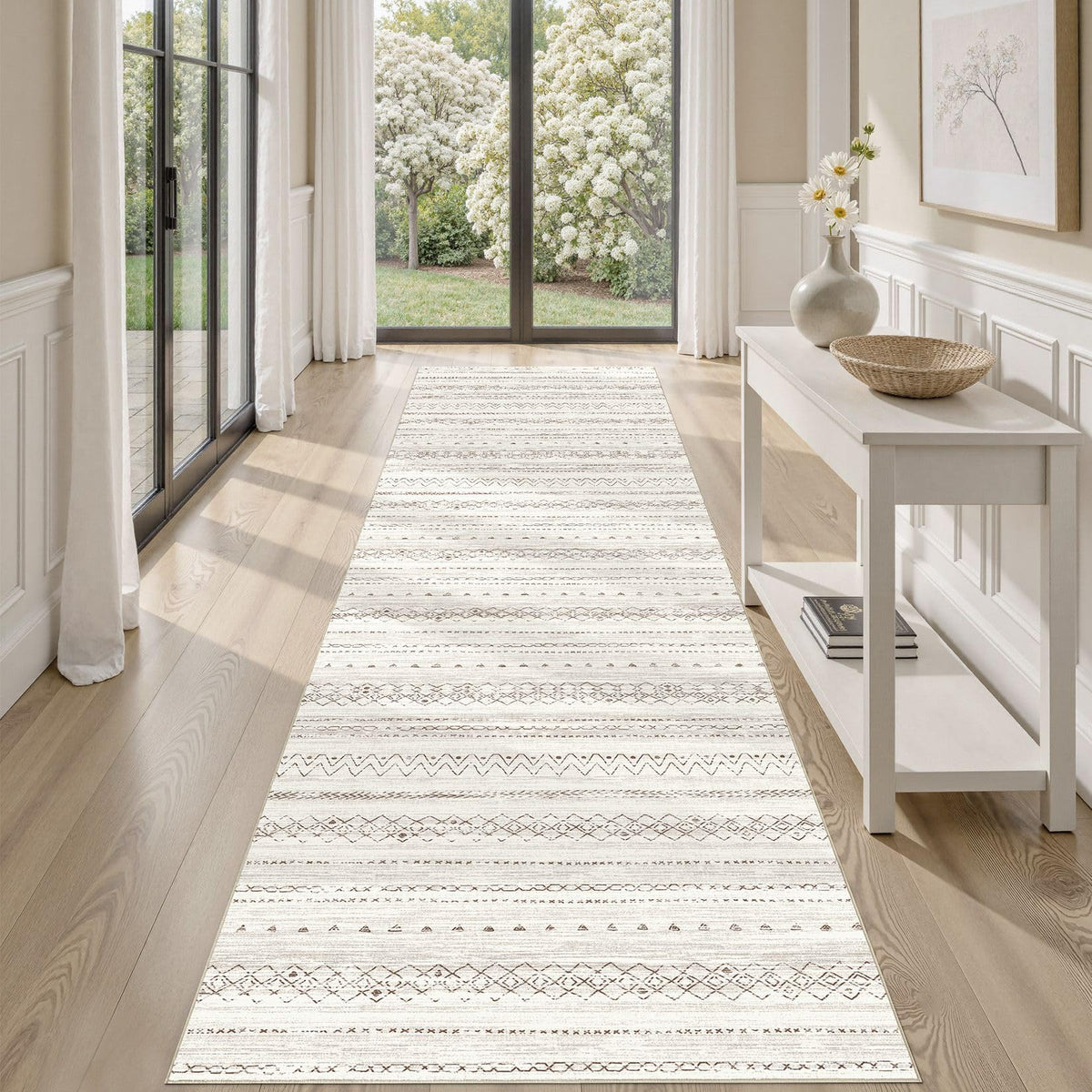 cotiled Boho 5x7 Area Rugs for Living Room: Soft Moroccan Washable Rug