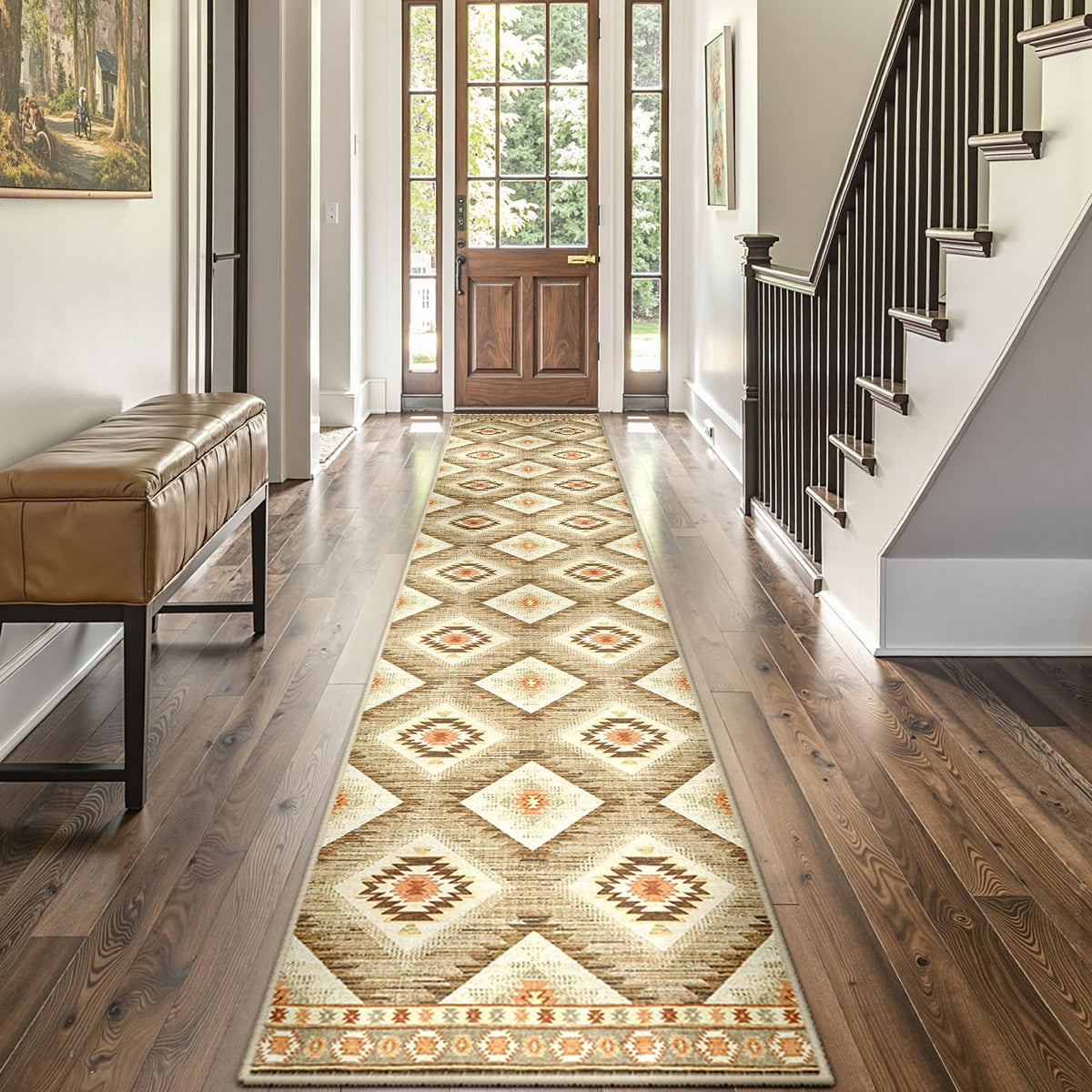 BESTSWEETIE 5'x7' Washable Area Rug for Living Room Bedroom Black