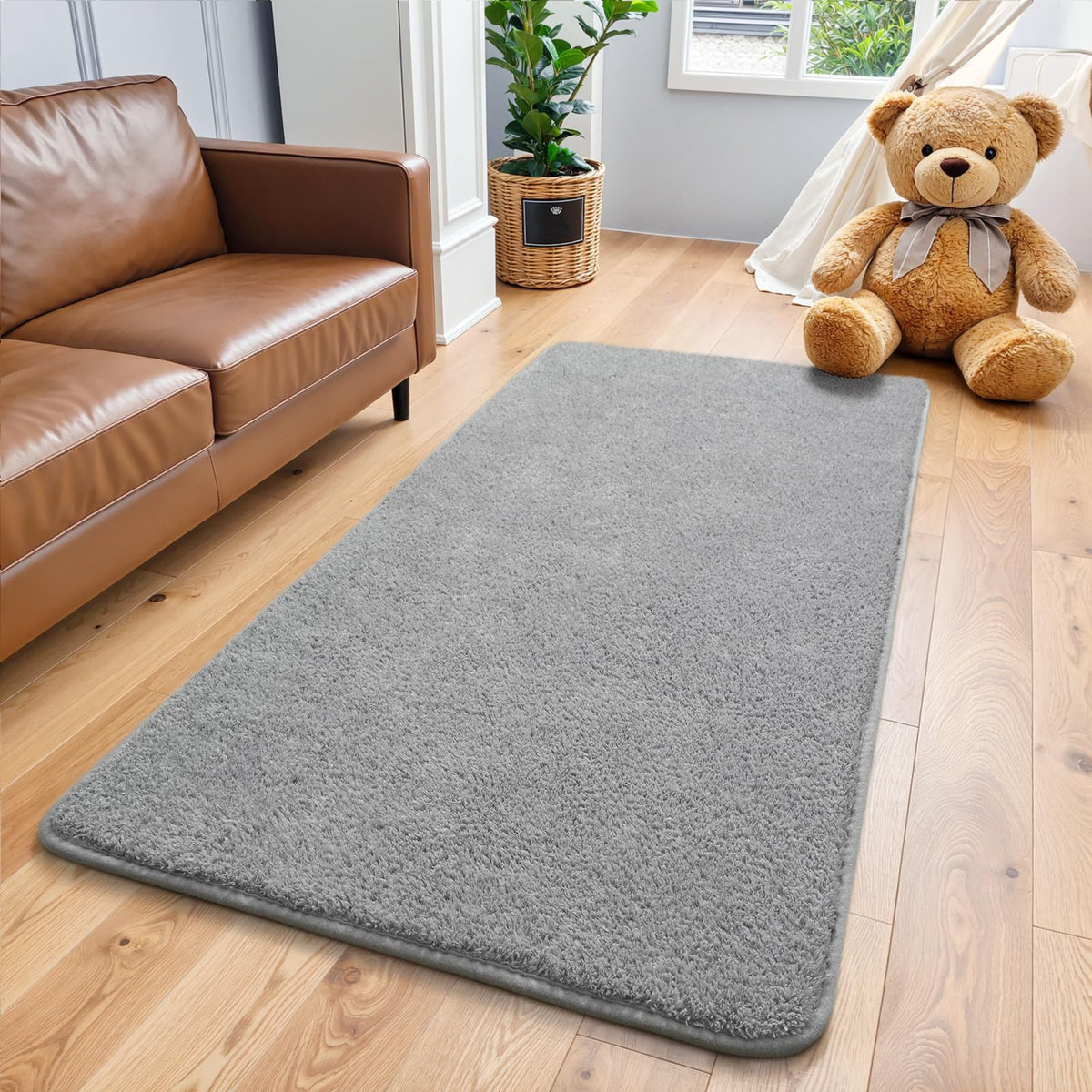 Keeko 4x6 Area Rugs for Living Room,Soft Washable Memory Foam Bedroom Rug