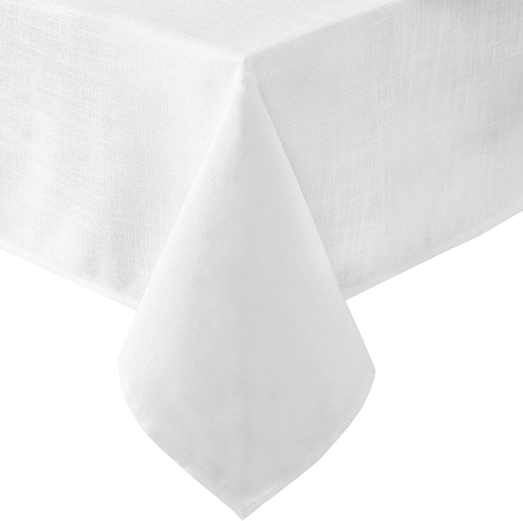 Laura Ashley Harper Tablecloth, 60" x 144", White