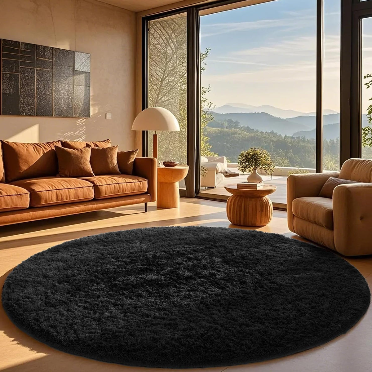 Ophanie Area Rugs for Bedroom, Christmas Upgrade Non-Slip Ivory Fluffy Soft Shag Living Room Carpet, Indoor Floor 4x6 Fuzzy Shaggy Plush Nursery Rug for Kids Dorm Decor with Over 99 pcs Pile fibers