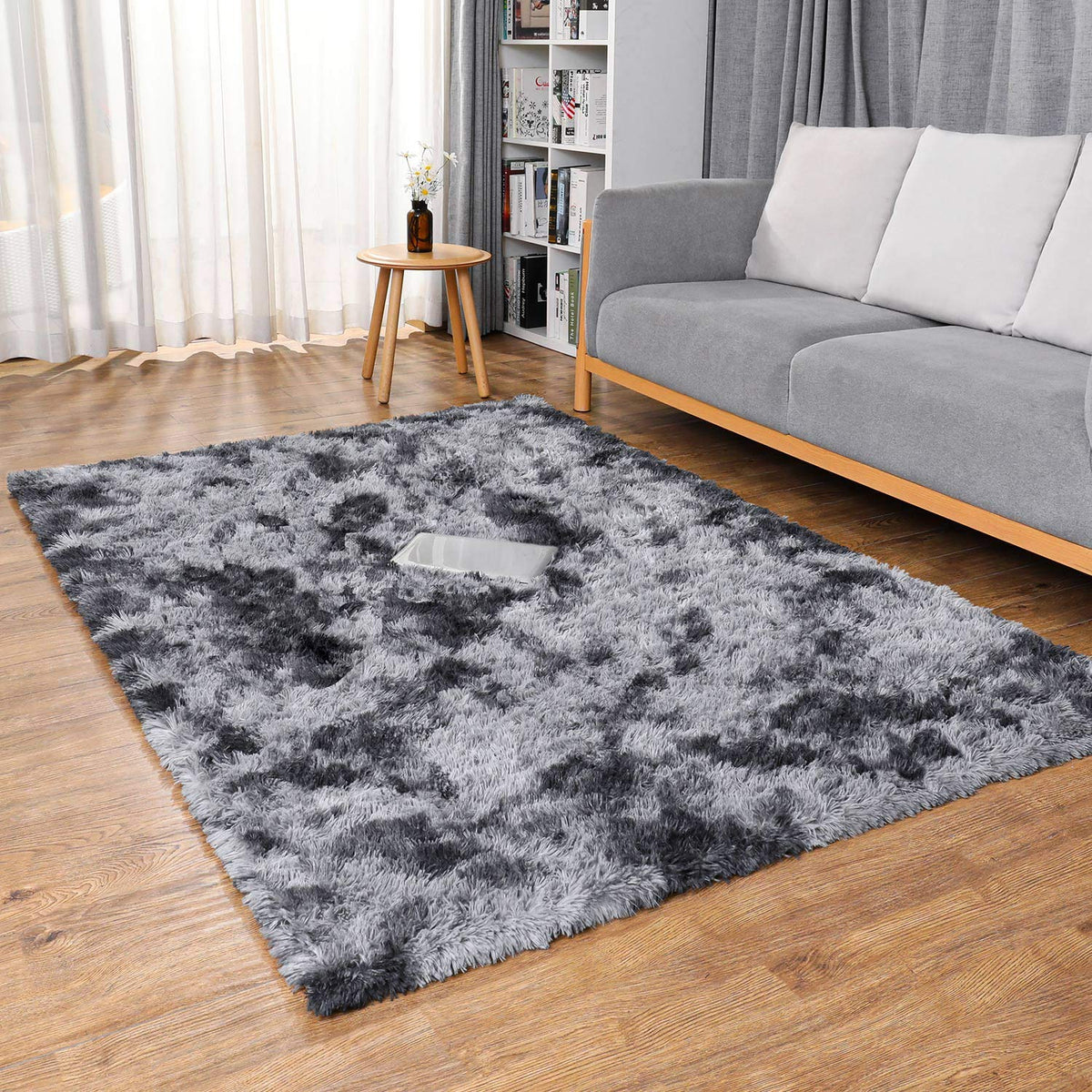 Ophanie Area Rugs for Bedroom, Christmas Upgrade Non-Slip Ivory Fluffy Soft Shag Living Room Carpet, Indoor Floor 4x6 Fuzzy Shaggy Plush Nursery Rug for Kids Dorm Decor with Over 99 pcs Pile fibers