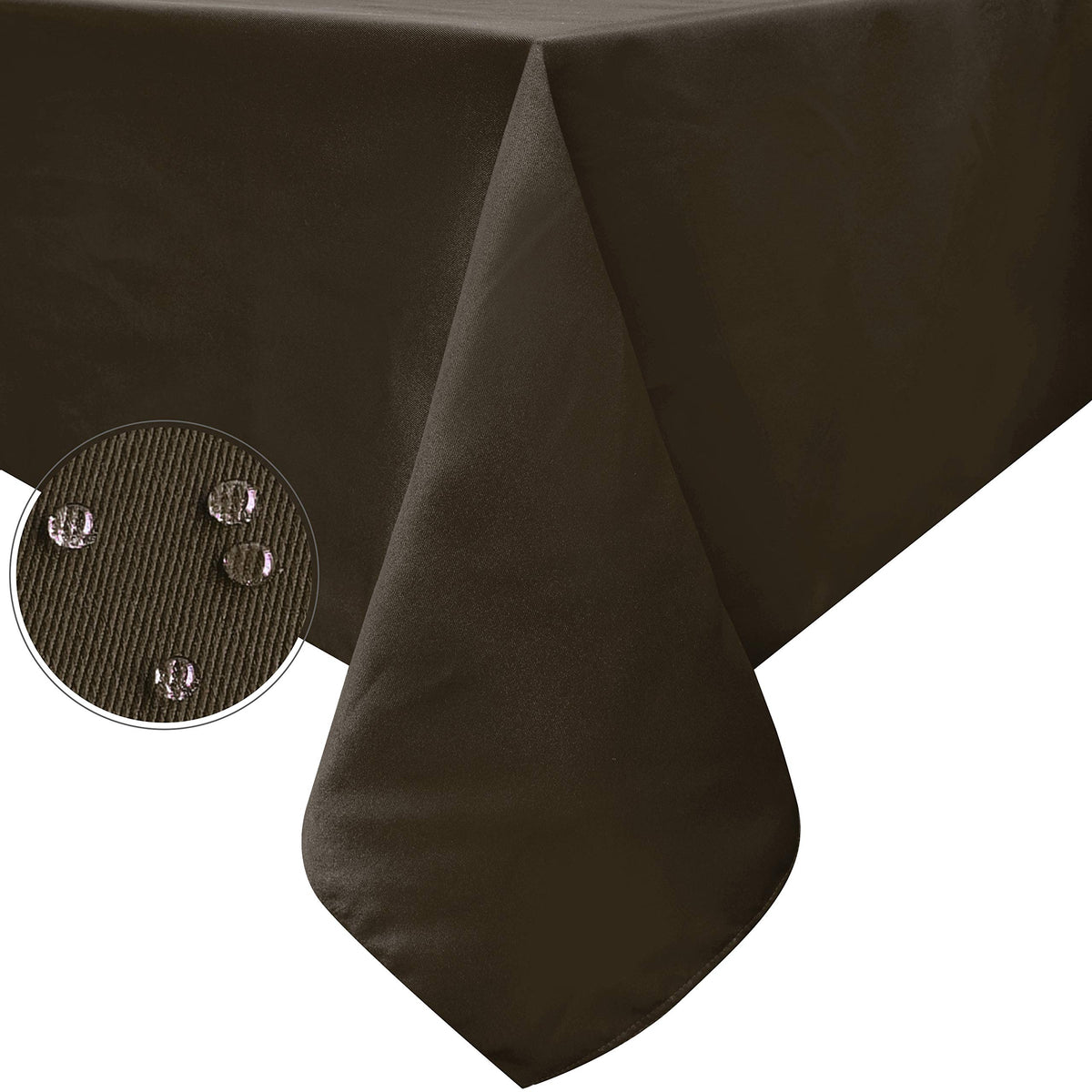 Obstal Rectangle Table Cloth, Navy Blue, 60 x 84 Inch