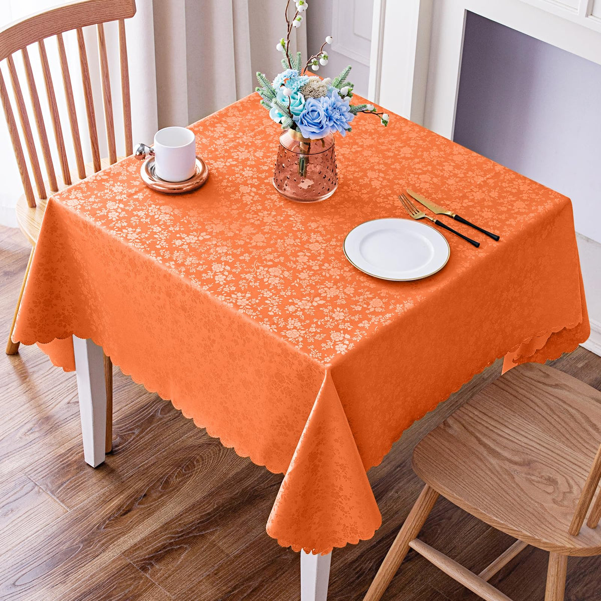 Smiry Rectangle Waterproof Heavy Duty Vinyl Tablecloths, 60 x 84 Inch