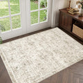 Sasttie 4x6 Area Rugs, Ultra-Soft Washable Rug for Living Room, Beige
