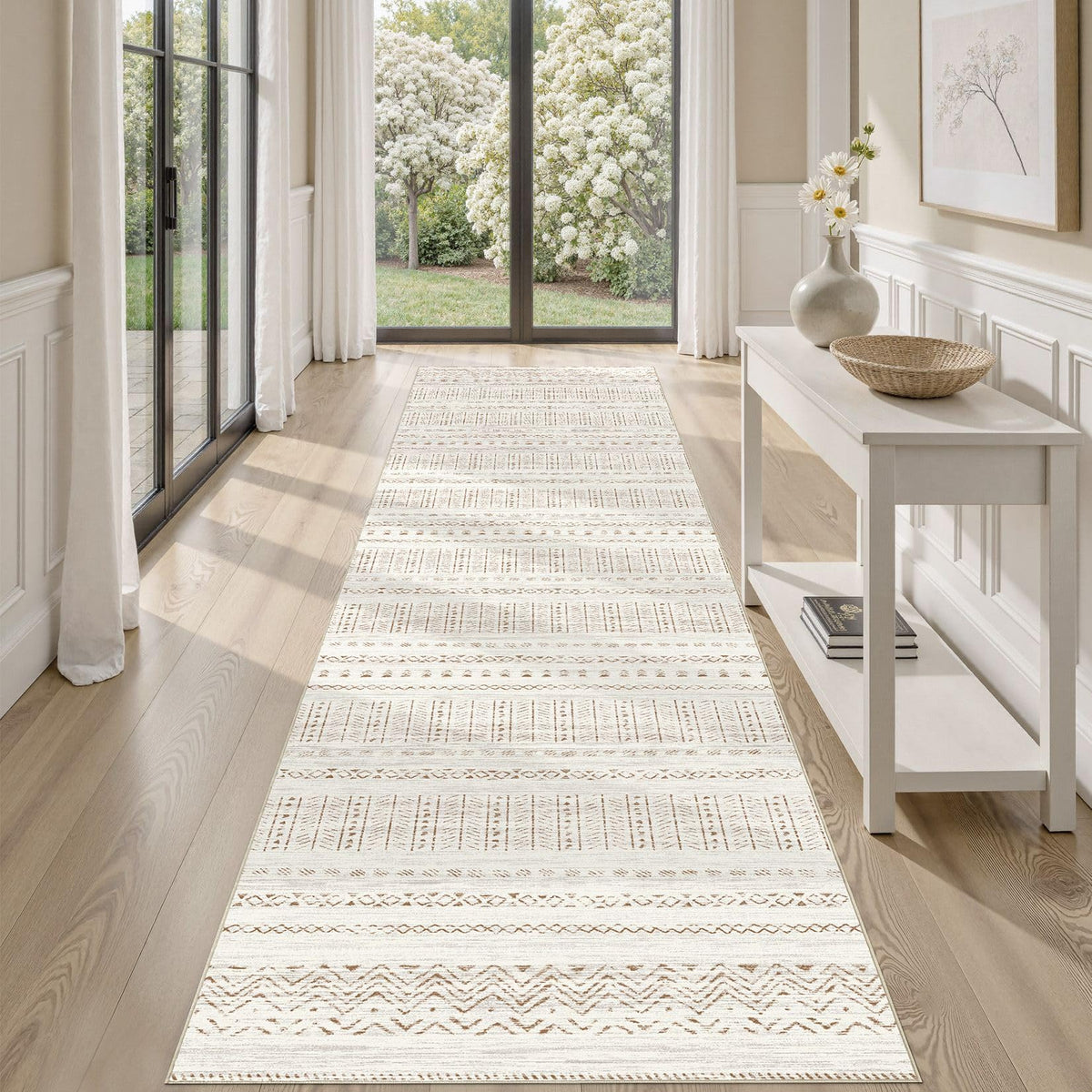 cotiled Boho 5x7 Area Rugs for Living Room: Soft Moroccan Washable Rug