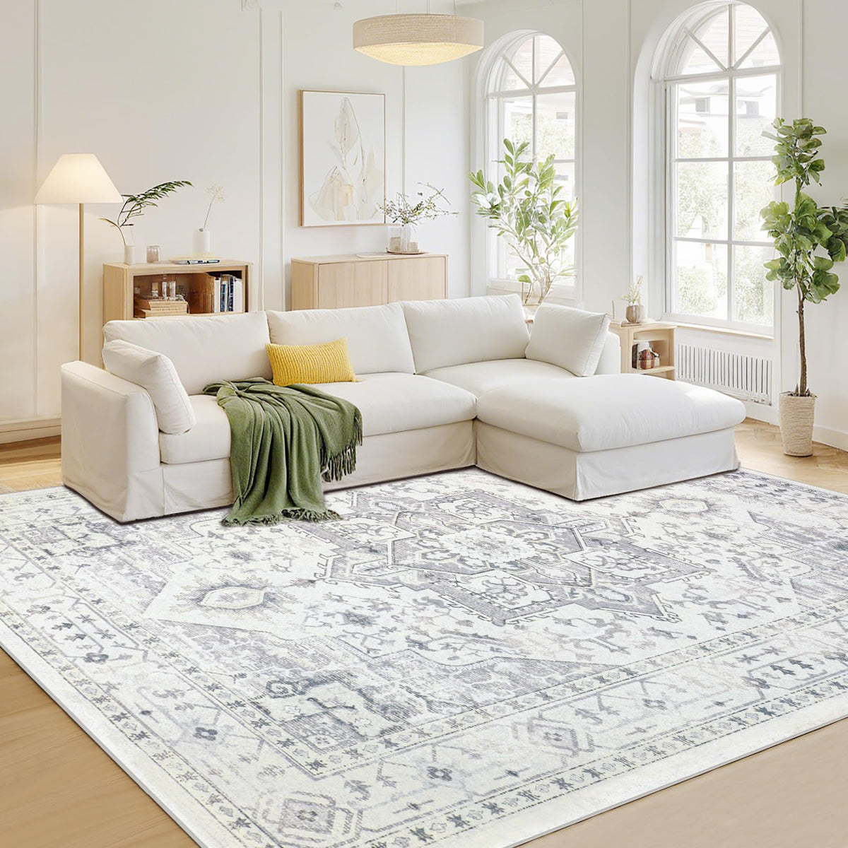 Washable Rugs 8x10 Area Rugs for Living Room,Bedroom,Dining Room Carpet