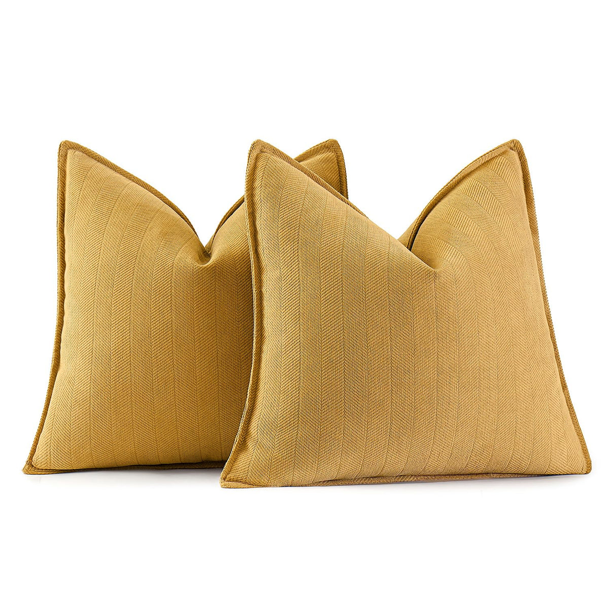 MIULEE Pack of 2 Sage Green Decorative Chenille Pillow Covers 20x20 Inch