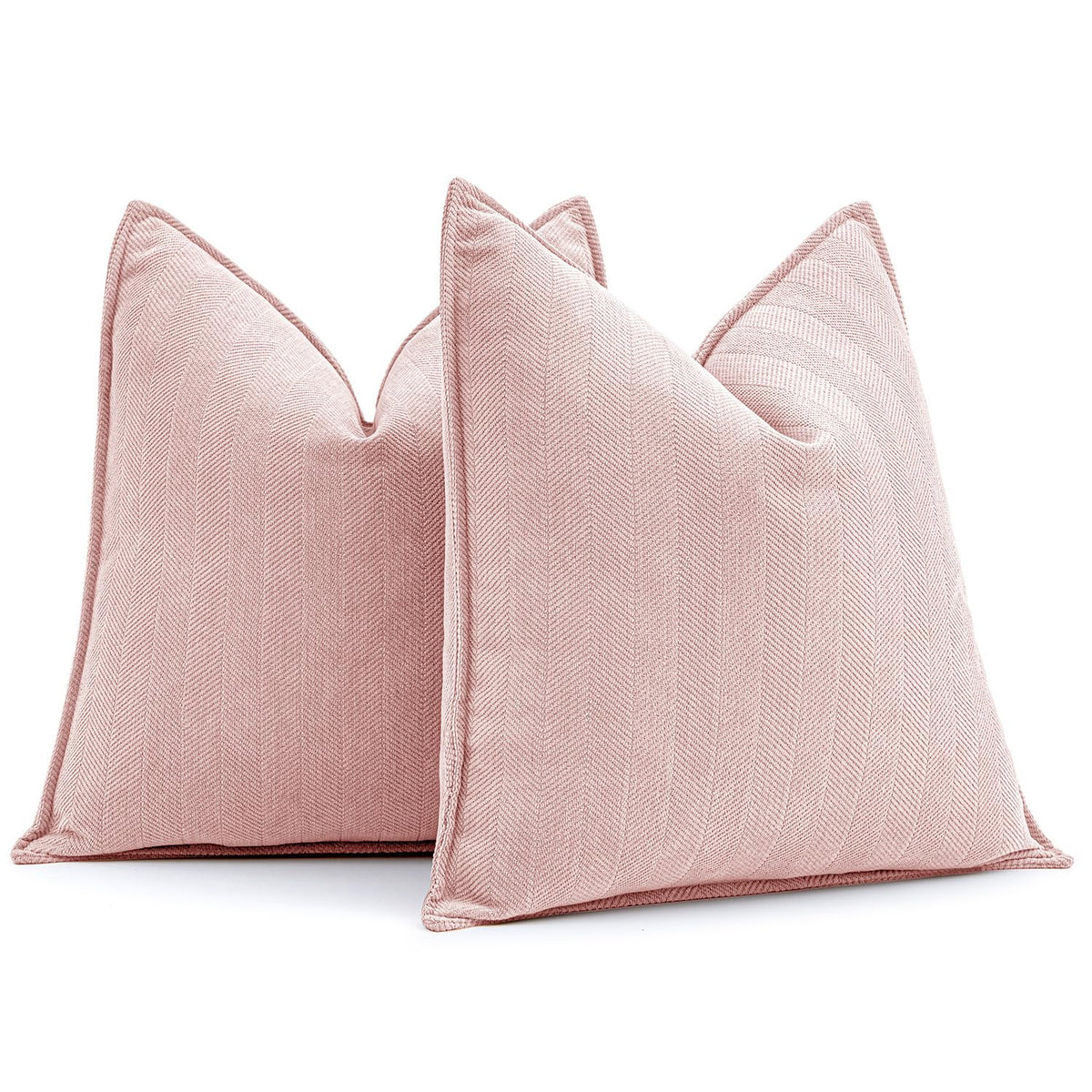 MIULEE Pack of 2 Sage Green Decorative Chenille Pillow Covers 20x20 Inch