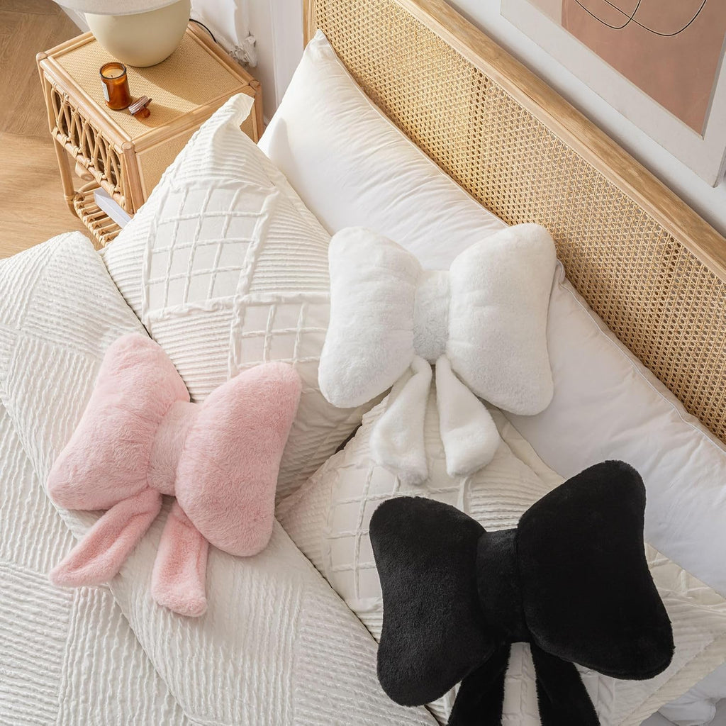 Room Decor Home Decor Bow Throw Pillows Decorative Pillows,Pink 10*8inch