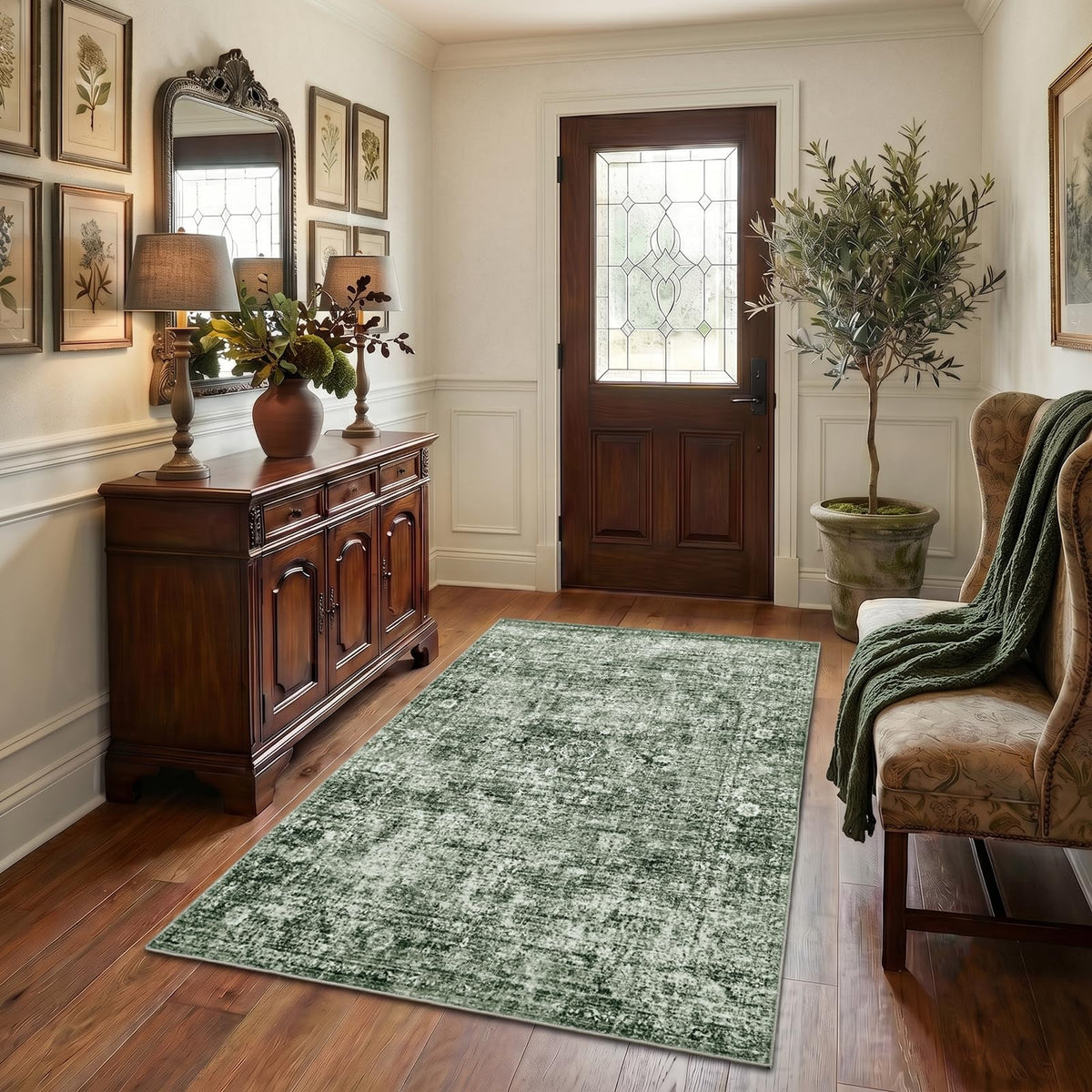 Homemate Washable Rug 8x10 Area Rugs - Vintage Rugs for Living Room
