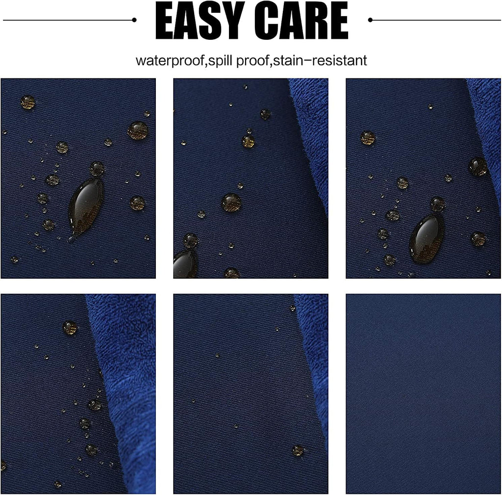 Obstal Rectangle Table Cloth, Navy Blue, 60 x 84 Inch
