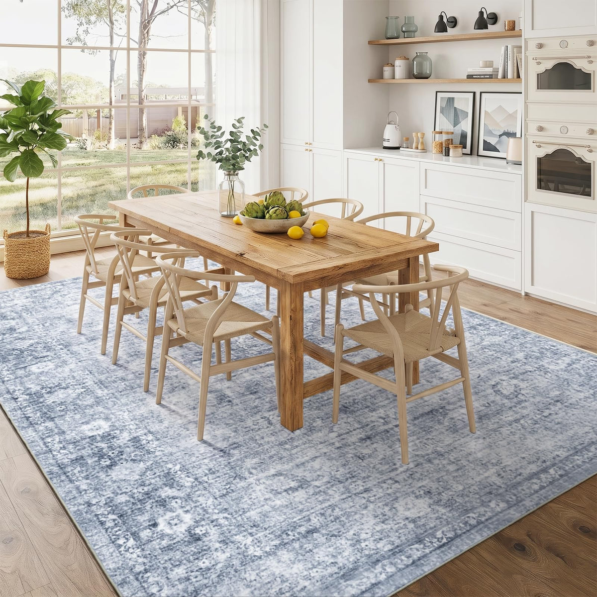 Homemate Washable Rug 8x10 Area Rugs - Vintage Rugs for Living Room