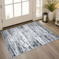 Lansny Abstract 2x3 Area Rug Small Washable Entryway Rug Non Slip Door Mat