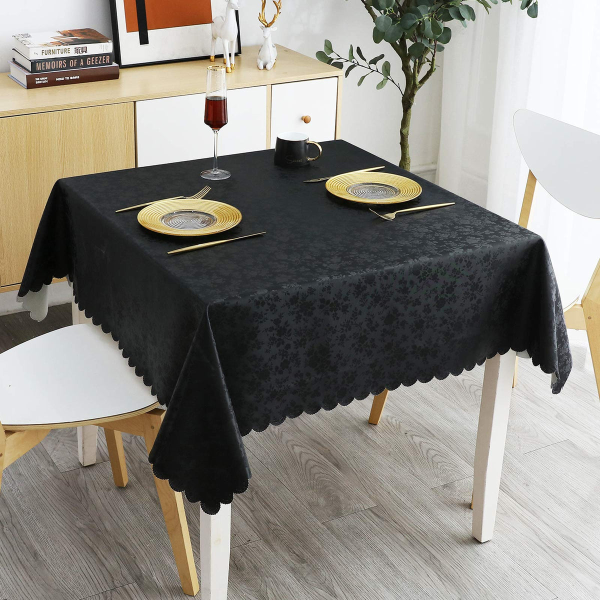 Smiry Rectangle Waterproof Heavy Duty Vinyl Tablecloths, 60 x 84 Inch