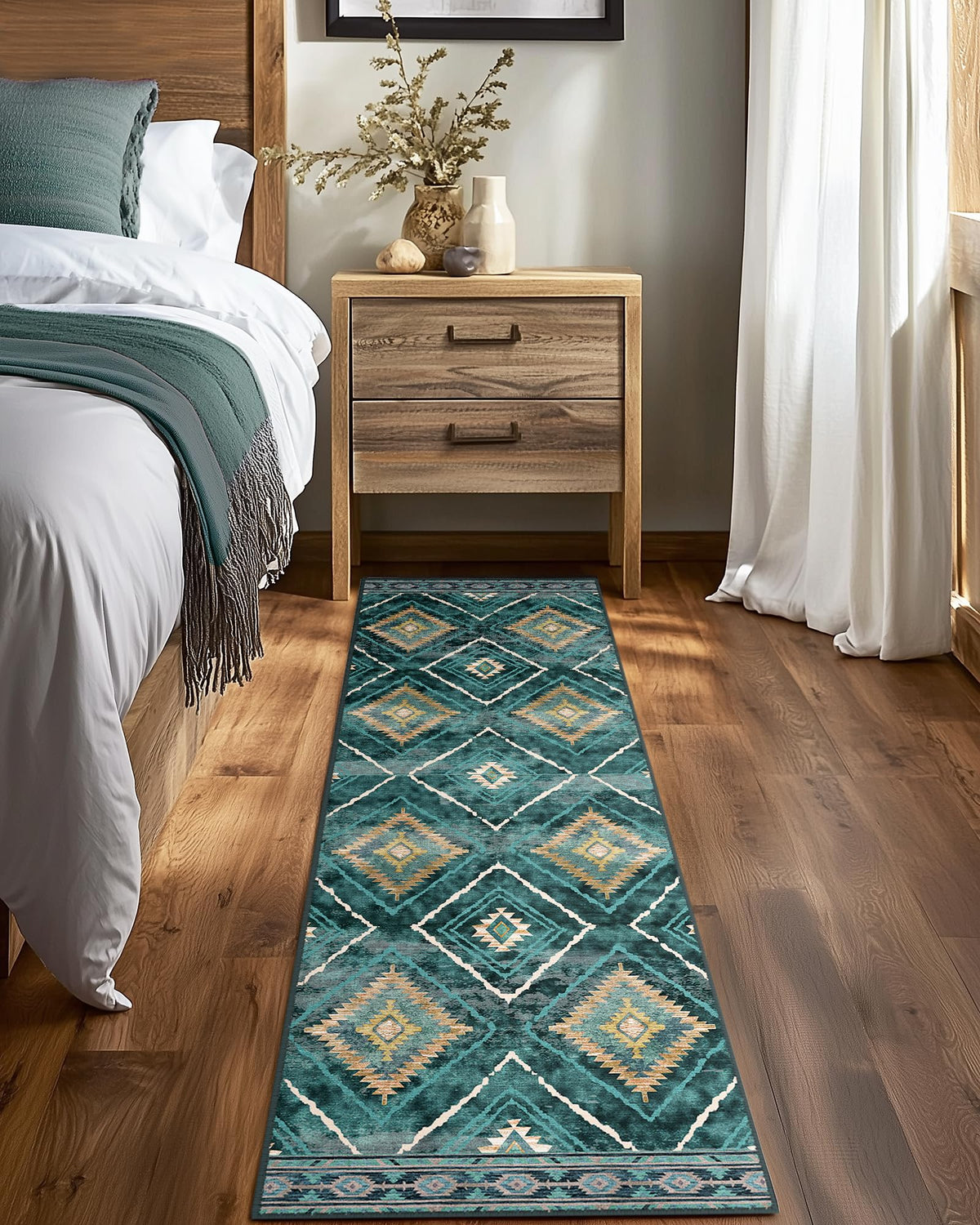 BESTSWEETIE 5'x7' Washable Area Rug for Living Room Bedroom Black