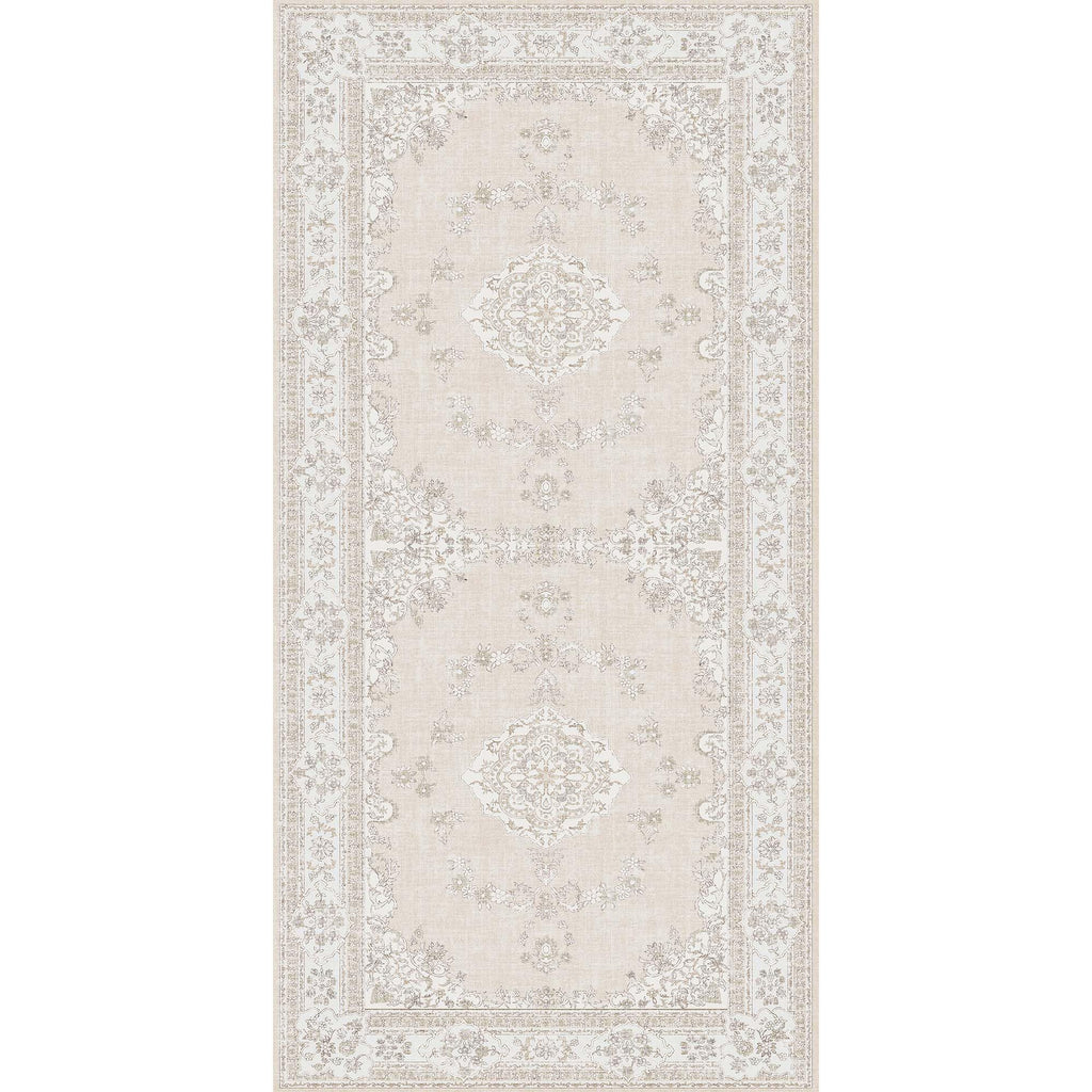 Soft Pink Rug for Girls Room: 5x8 Vintage Washable Carpet Bedroom Nursery