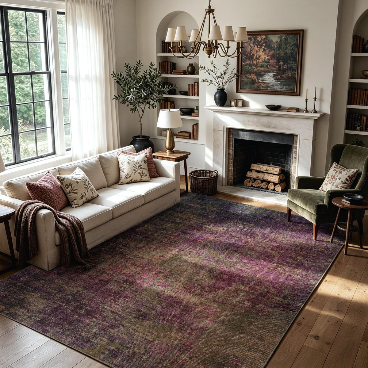 Washable Rugs 8x10 Area Rugs for Living Room,Bedroom,Dining Room,Nursery