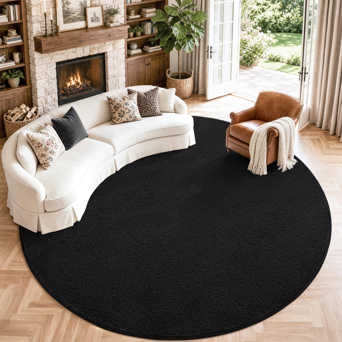 Keeko 4x6 Area Rugs for Living Room,Soft Washable Memory Foam Bedroom Rug