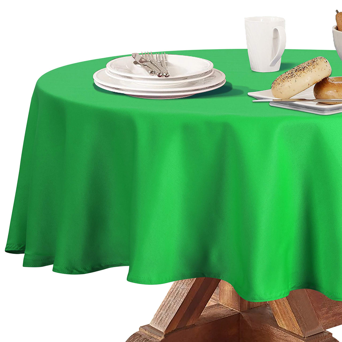 Obstal Rectangle Table Cloth, Navy Blue, 60 x 84 Inch